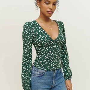 Reformation Nell Blouse - Size Medium